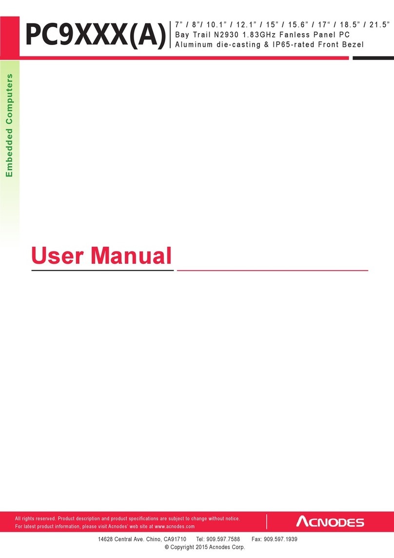 Acnodes PC9 A Series User manual Acnodes PC9 A Series User manual