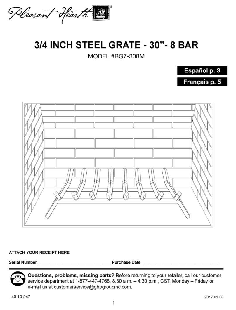 pleasant hearth BG7-308M manual