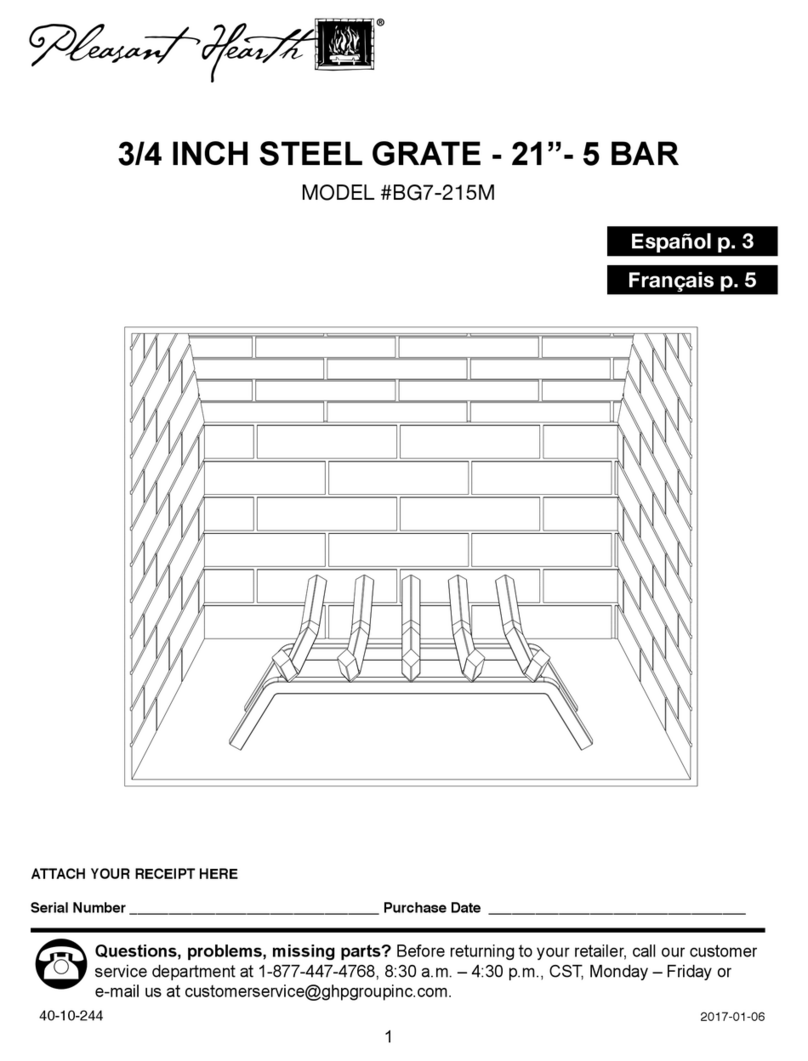 pleasant hearth BG7-215M manual