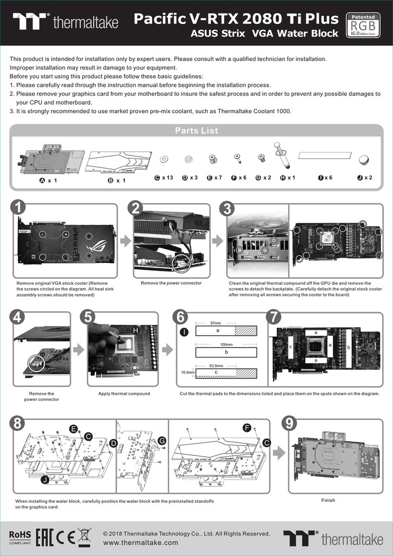 Thermaltake Pacific V-RTX 2080 Ti Plus User manual