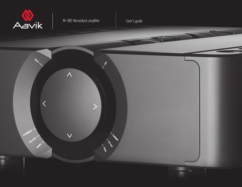 AAVIK M-380 User manual