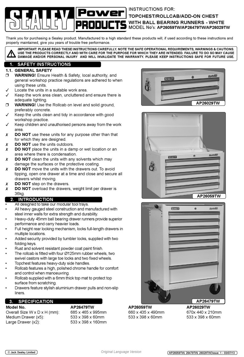 Sealey AP26059TW User manual
