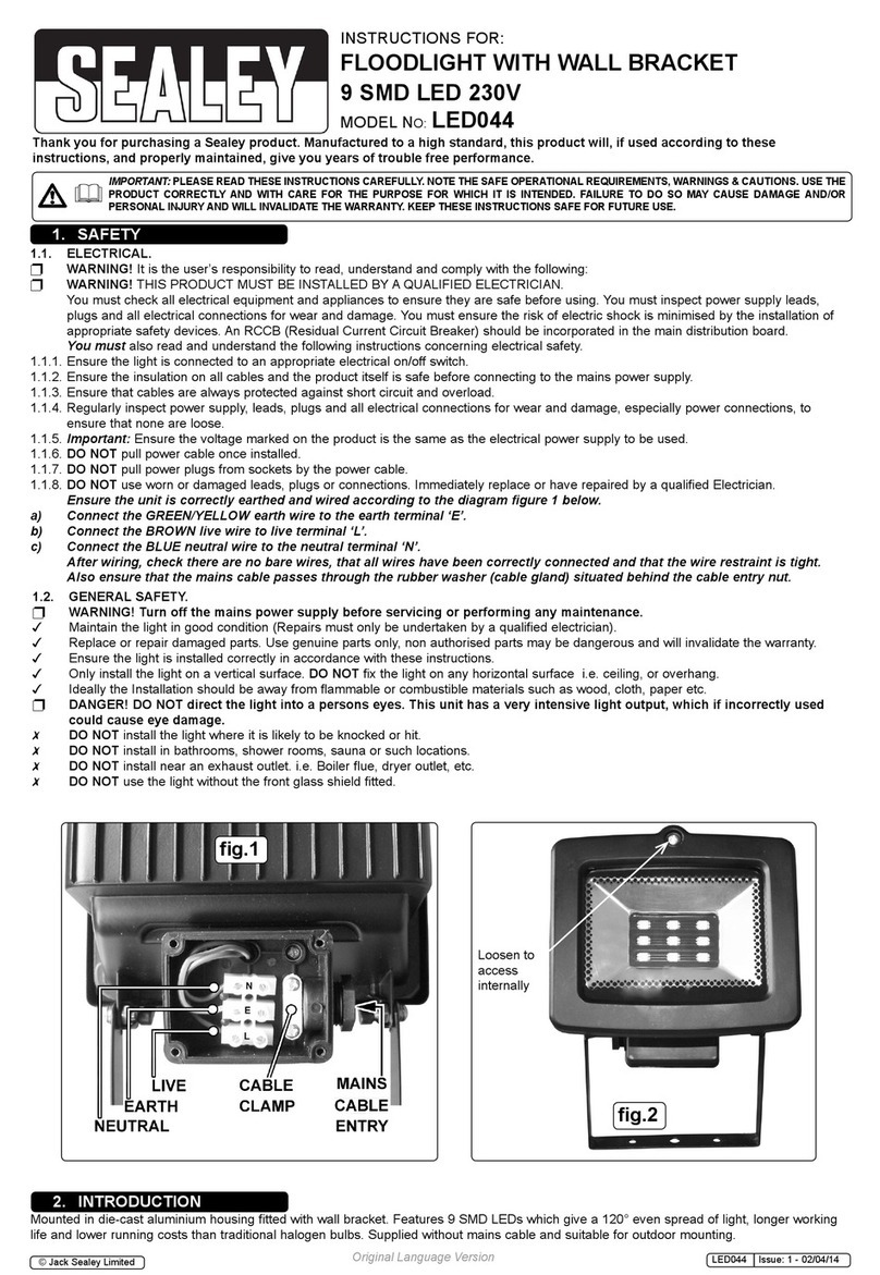 Sealey LED044 User manual