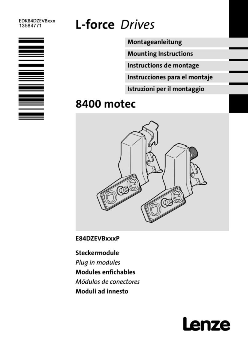 Lenze E84DZEVBLANP User manual Lenze E84DZEVBLANP User manual