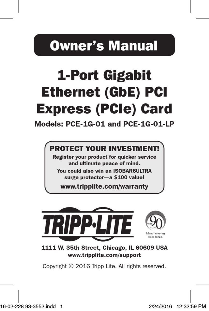 Tripp Lite PCE-1G-01 owner's manual