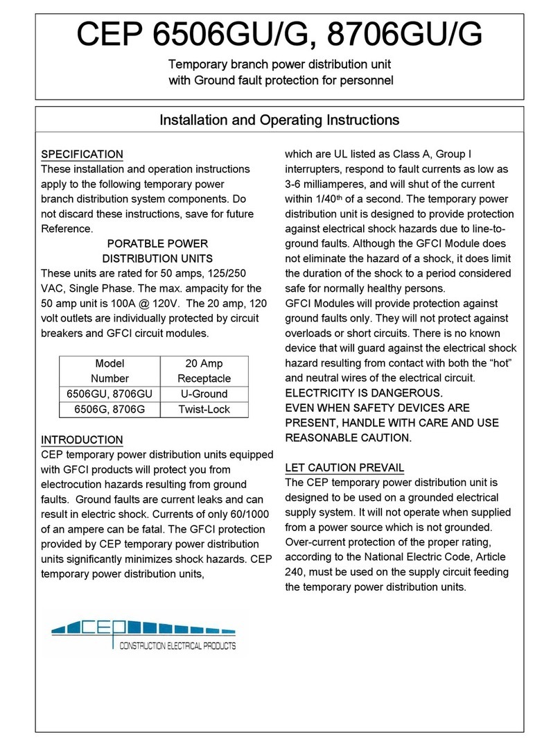 CEP 8706GU User manual
