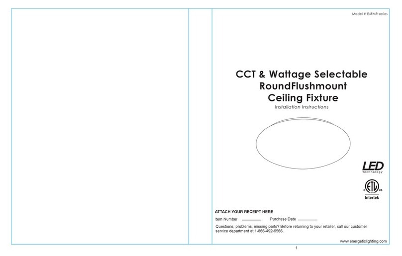Energetic Lighting E4FMR Series User manual