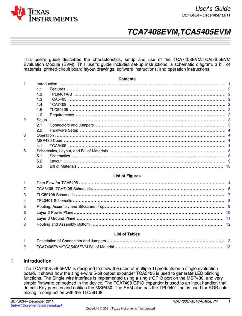 Texas Instruments TCA5405EVM user guide