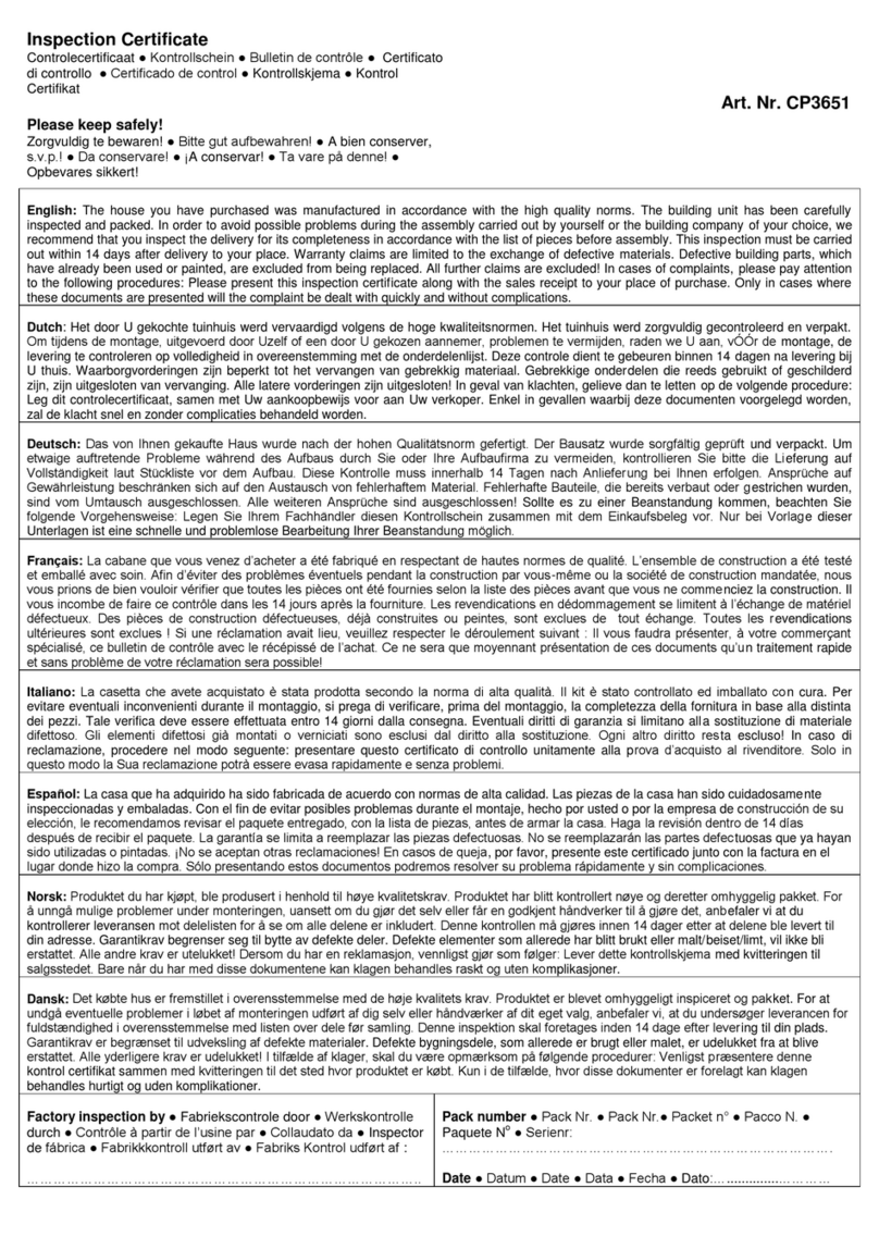 Palmako Karl 11.7 User manual