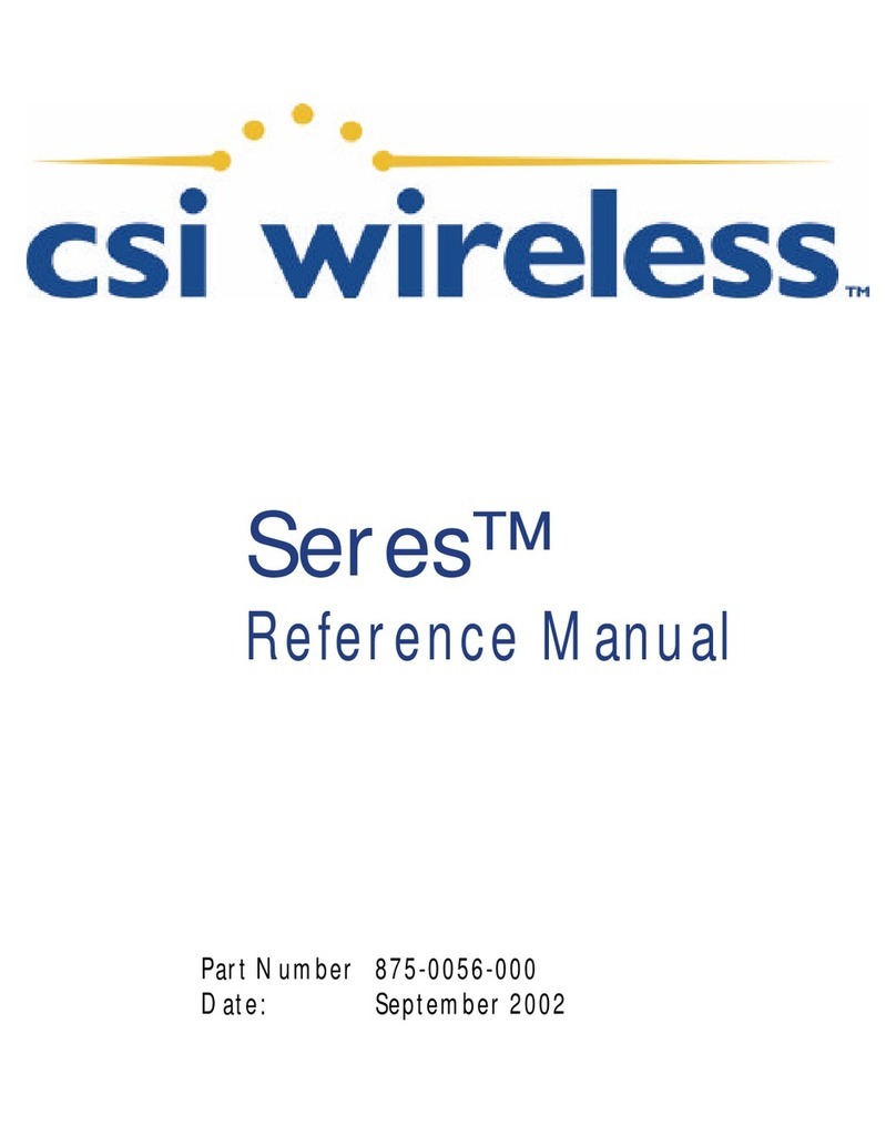 CSI Wireless Seres User manual
