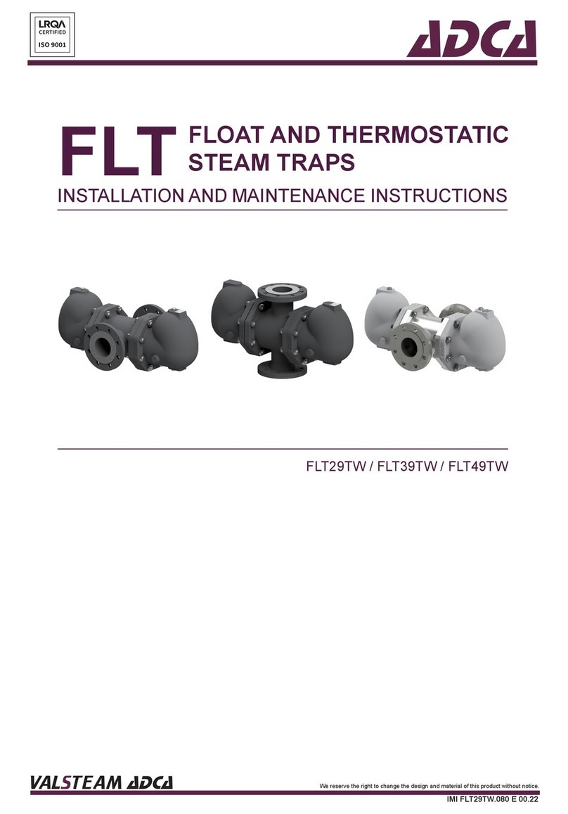 ADCA FLT29TW Installation and maintenance instructions ADCA FLT29TW Installation and maintenance instructions
