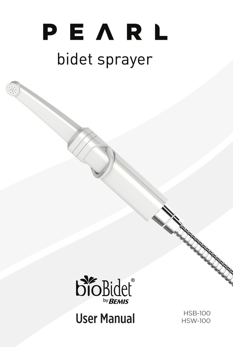 BEMIS BioBidet PEARL HSB-100 User manual