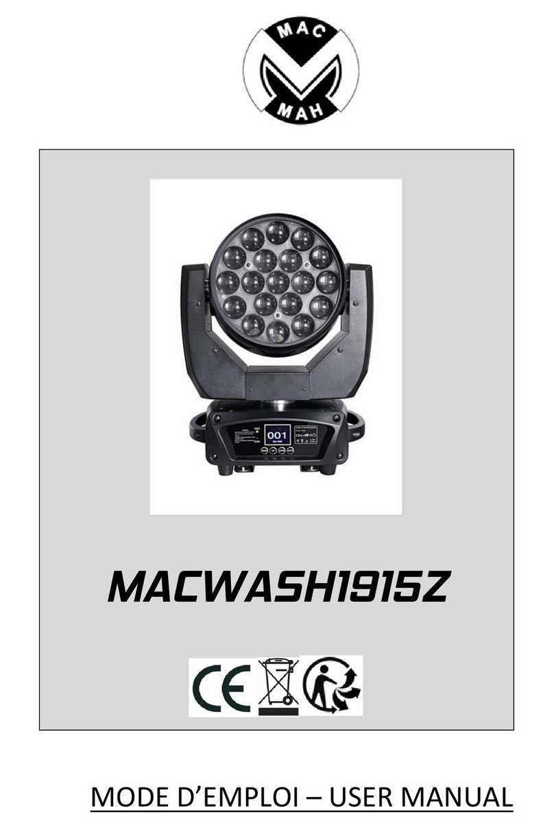Mac Mah MACWASH1915Z User manual