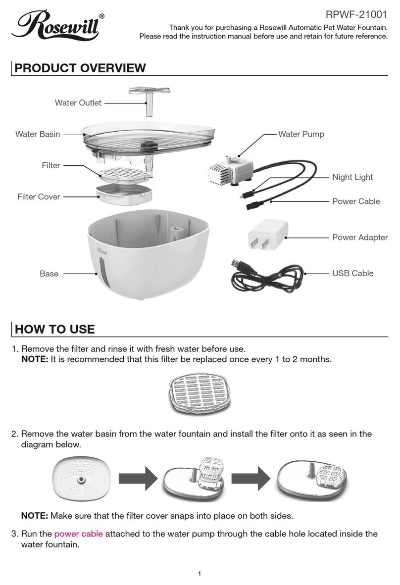 Rosewill RPWF-21001 quick start guide