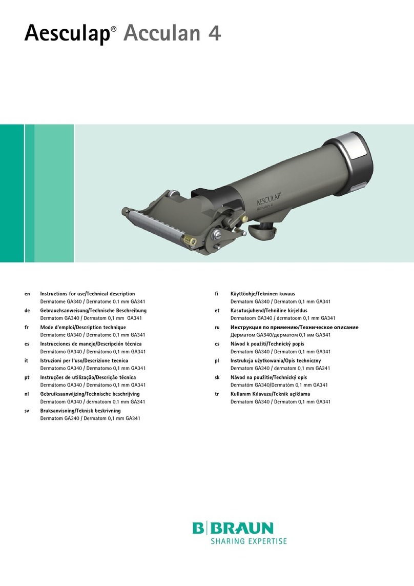 Braun Aesculap Acculan 4 Instructions for use/Technical description