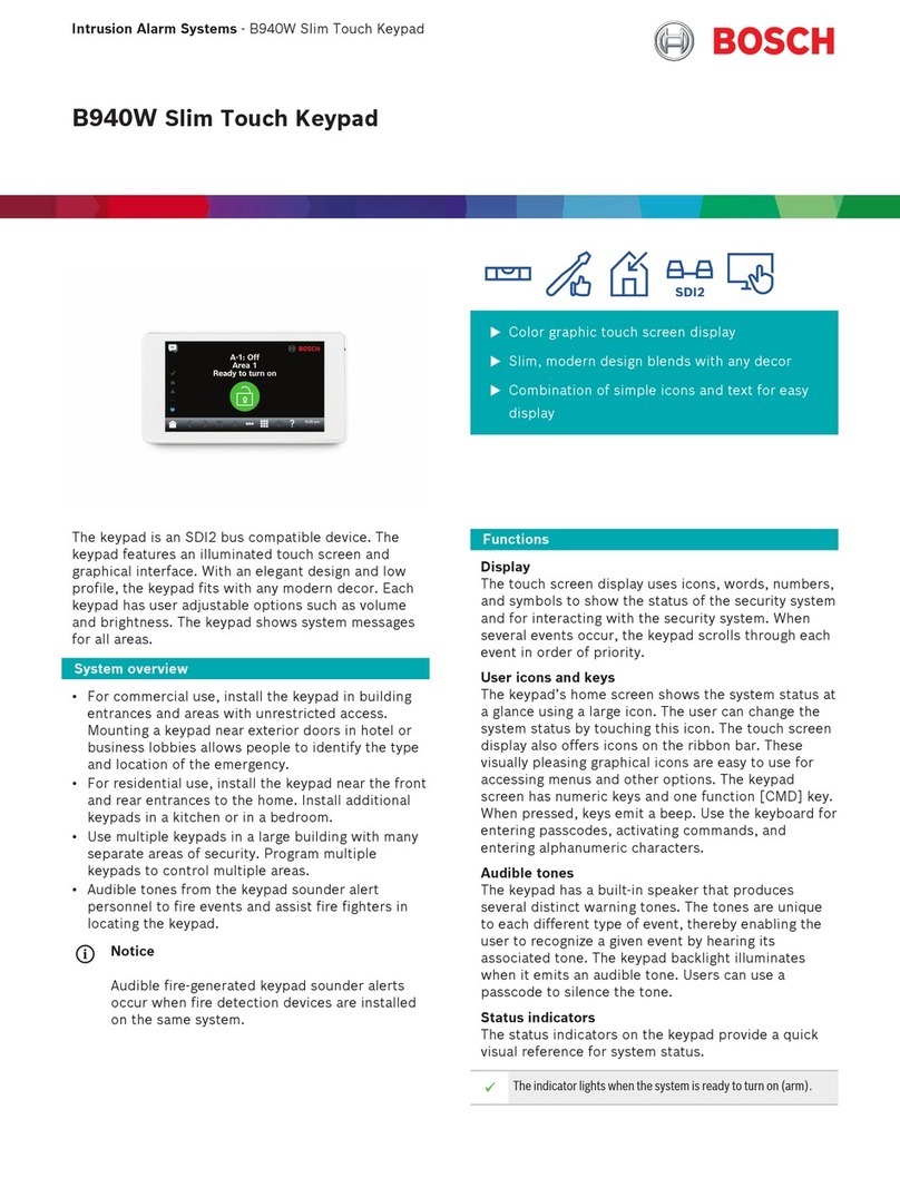 Bosch B940W datasheet