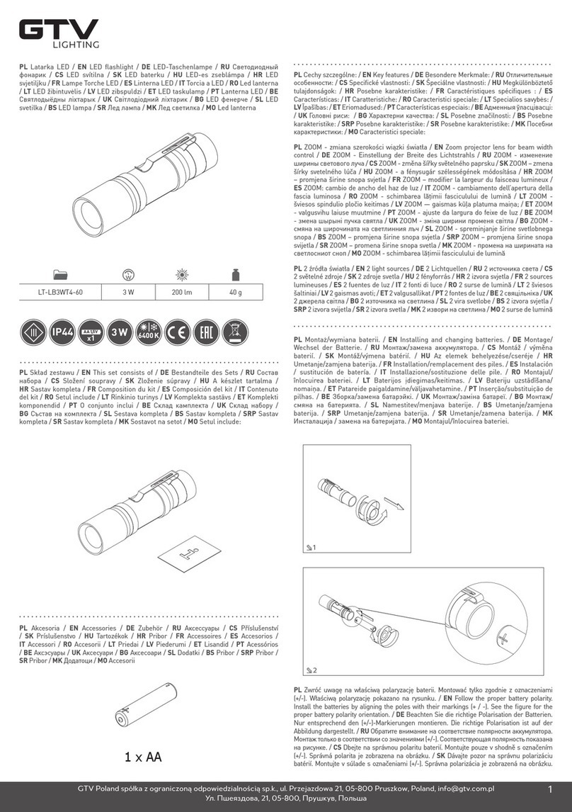 GTV LT-LB3WT4-60 User manual