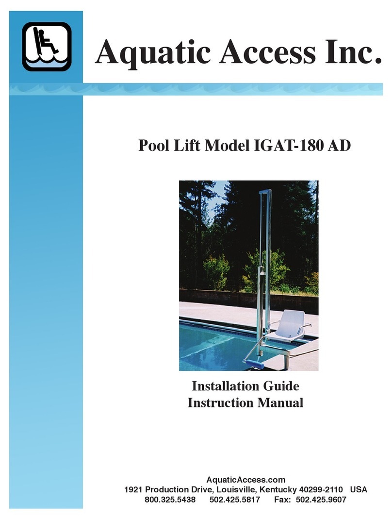 Aquatic Access IGAT-180 AD Installation guide / instruction manual Aquatic Access IGAT-180 AD Installation guide / instruction manual