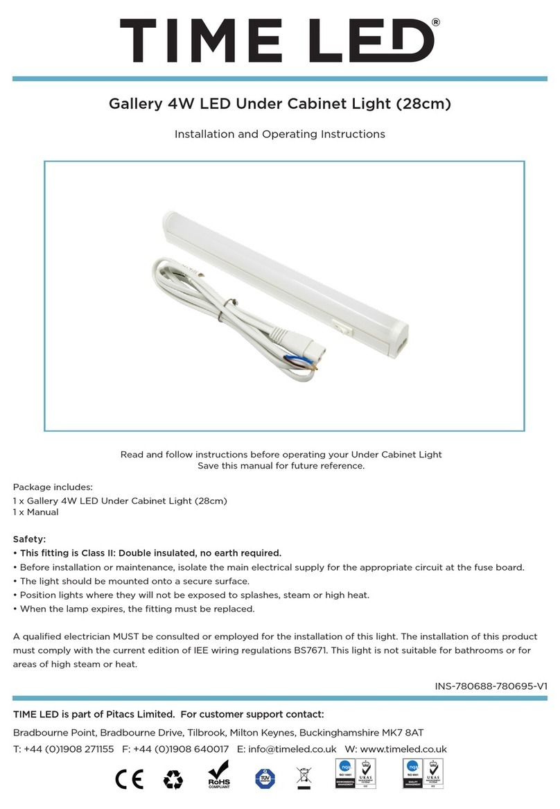 TIME LED 780688 Installation and operating instructions