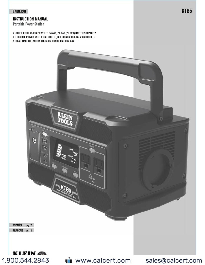 Klein Tools KTB5 User manual