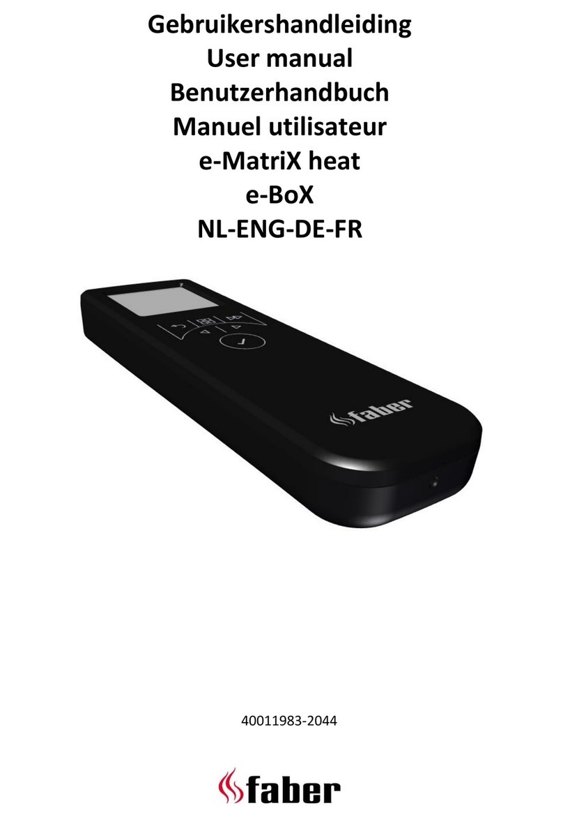 Faber e-MatriX heat e-BoX user manual Faber e-MatriX heat e-BoX user manual