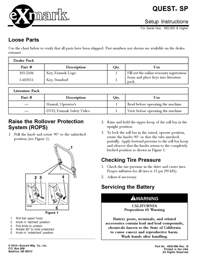 Exmark QUEST SP Manual Exmark QUEST SP Manual