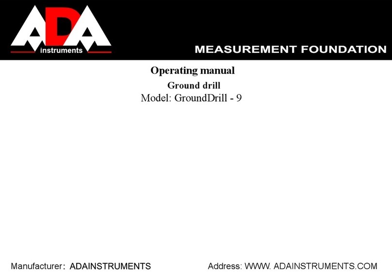 ADA INSTRUMENTS GroundDrill-9 User manual