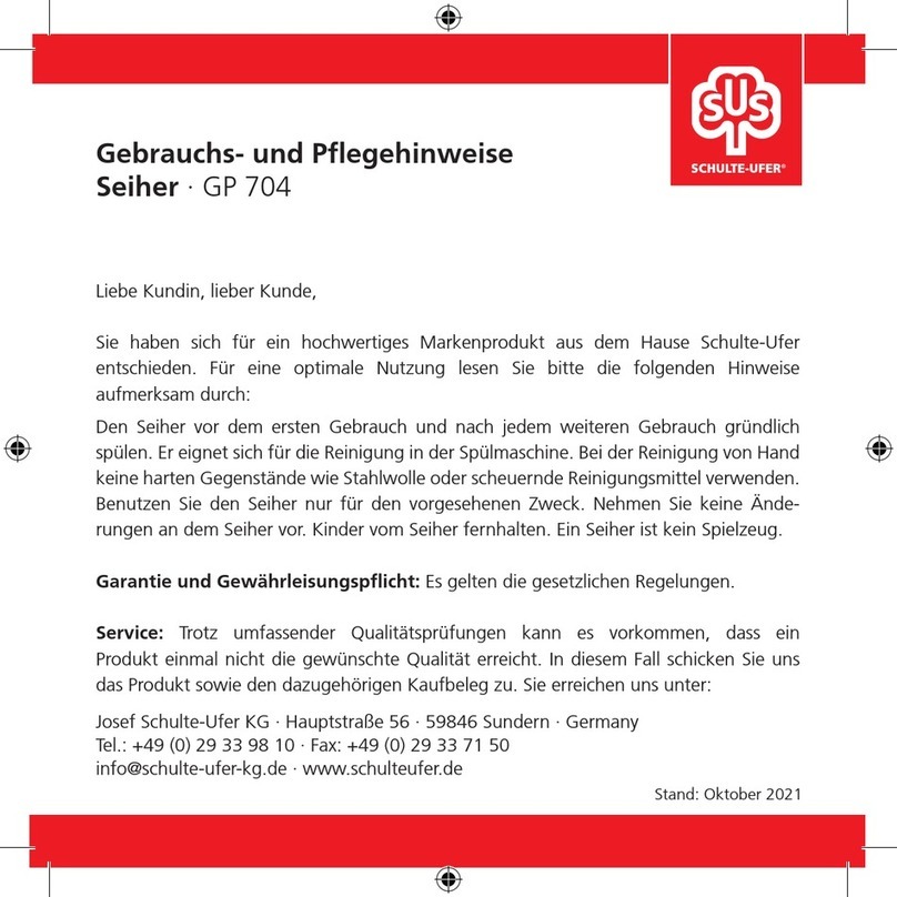 Schulte-Ufer GP 704 Configuration guide