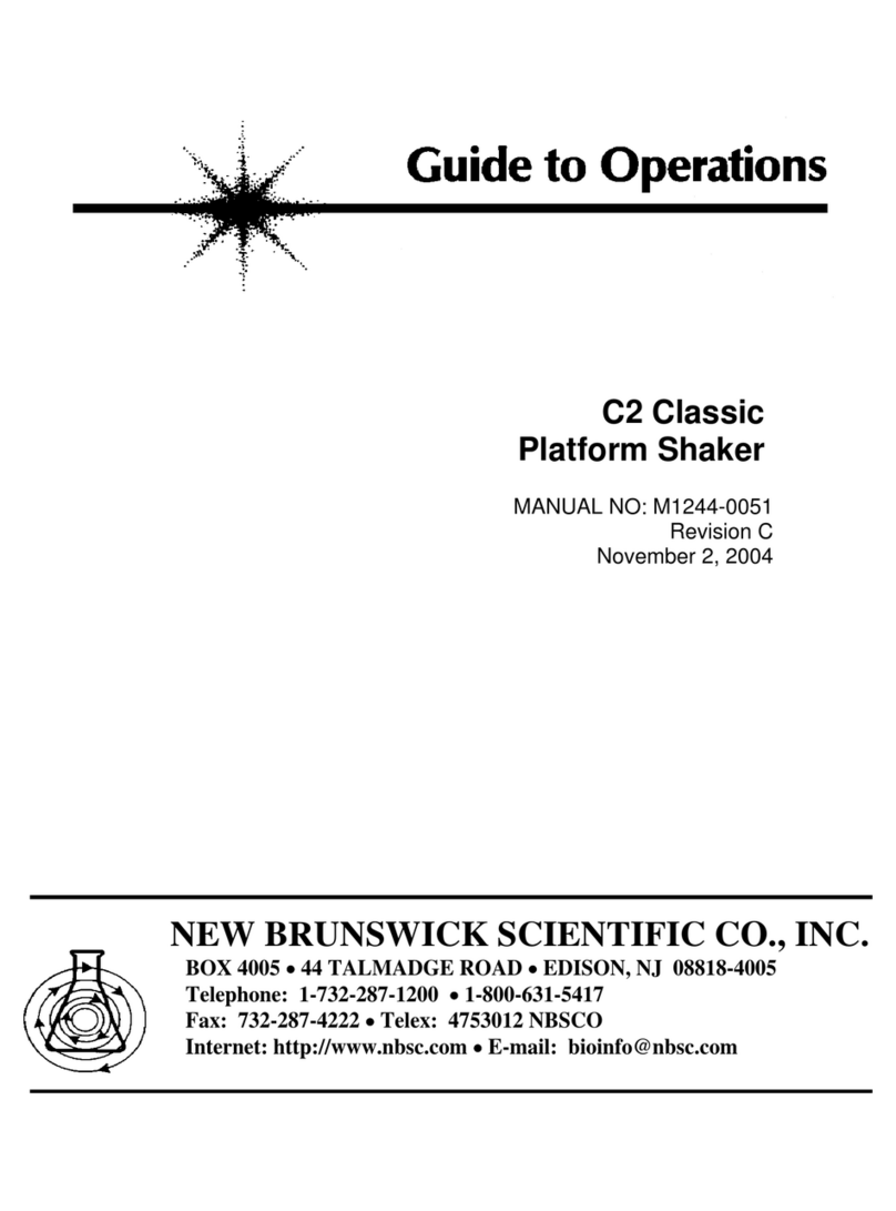 NEW BRUNSWICK SCIENTIFIC C2 Classic User manual NEW BRUNSWICK SCIENTIFIC C2 Classic User manual