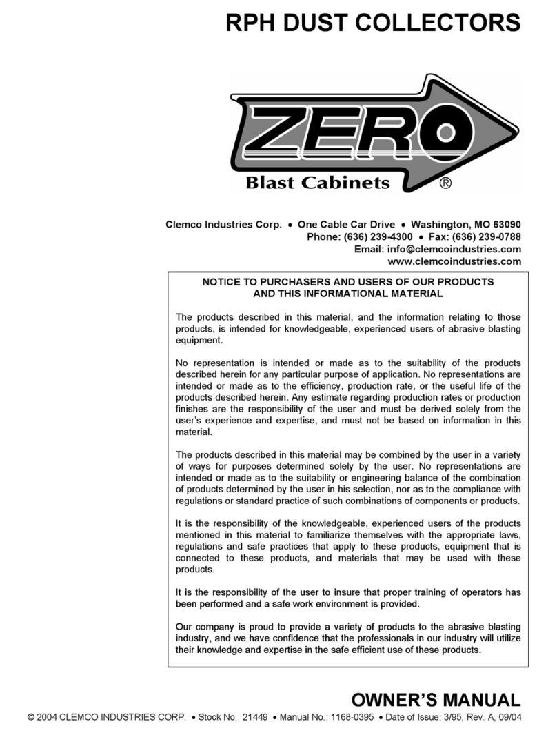 Clemco ZERO RPH owner's manual