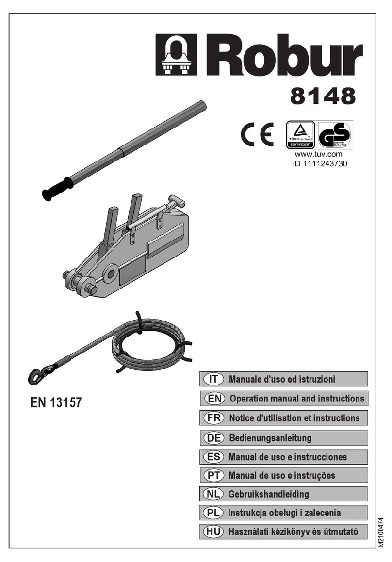 Robur 8148-0,8 Operation manual and instructions