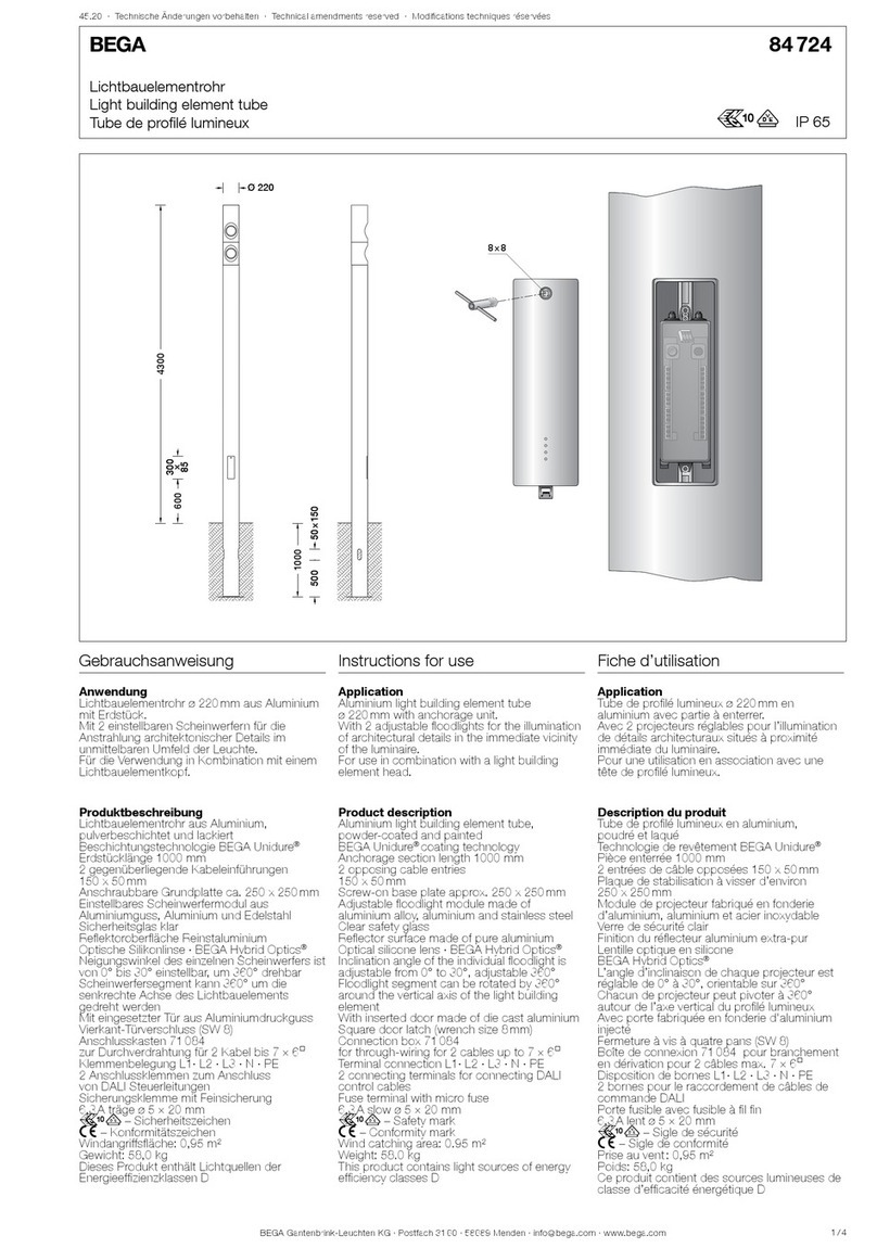 BEGA 84 724 Instructions for use