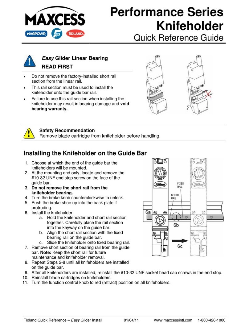 Maxcess Performance Series User manual