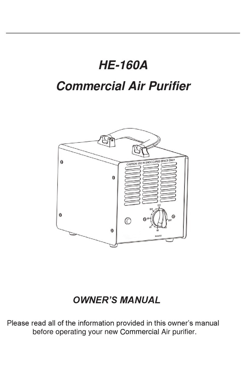 Ozonalietas HE-160A owner's manual