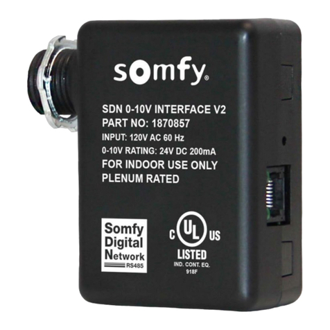 SOMFY SDN 0-10V Interface V2 Programming guide