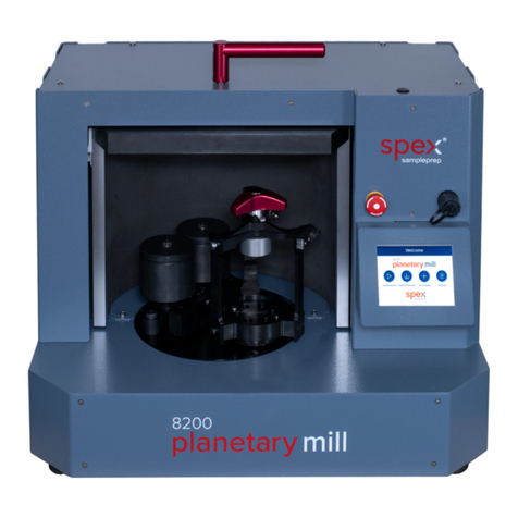 SPEX 8200 Planetary Mill operating manual