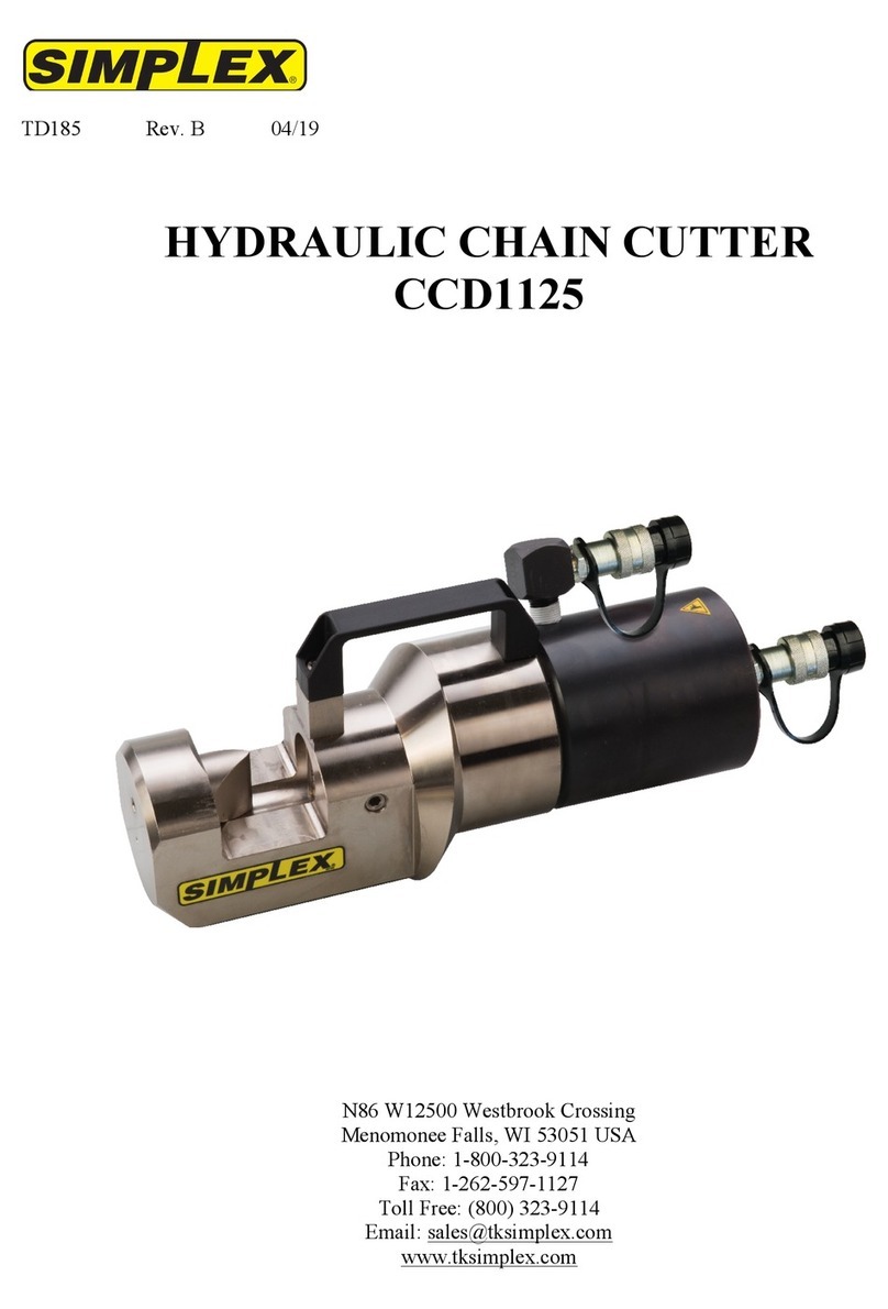 Simplex CCD1125 User manual