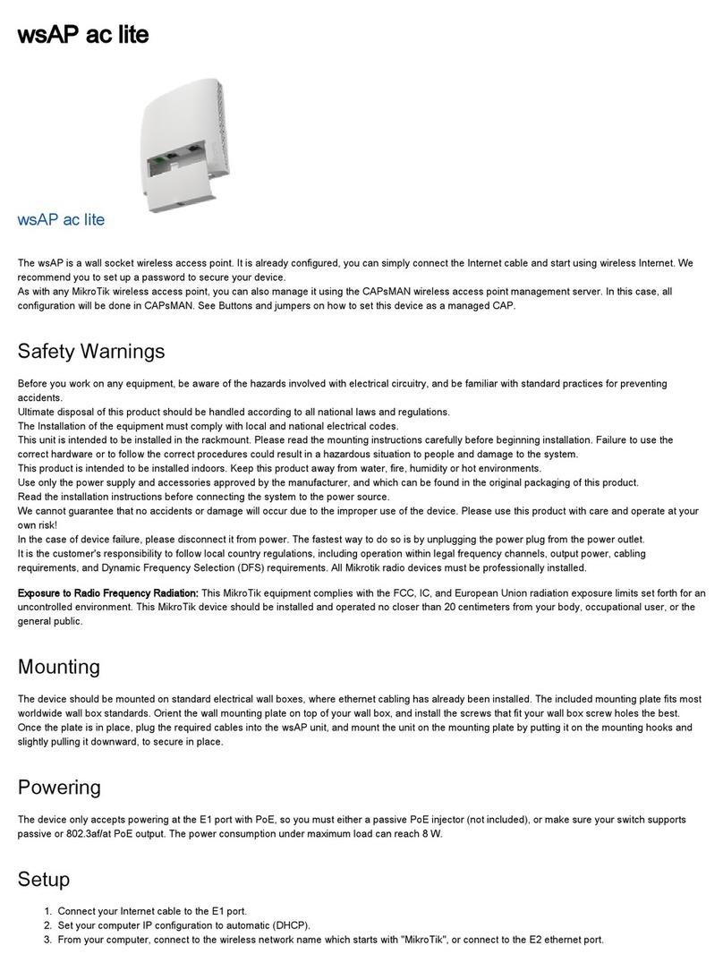 MikroTik wsAP ac lite User manual