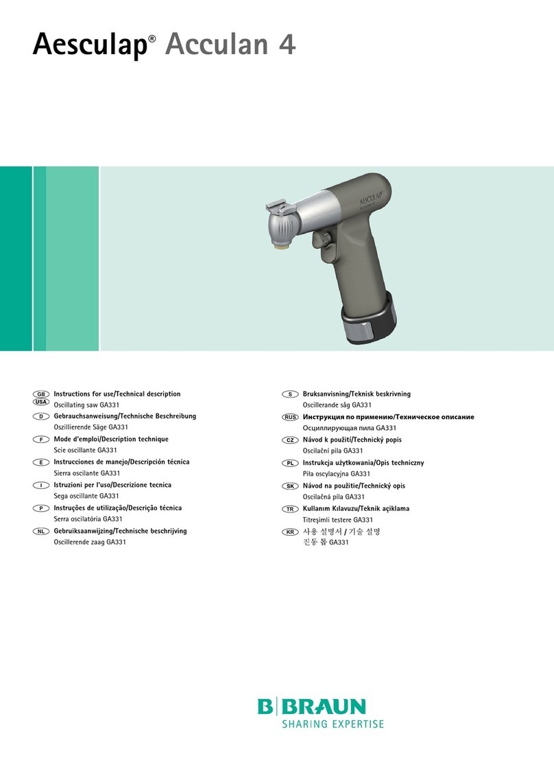 Braun Aesculap Acculan 4 Instructions for use/Technical description