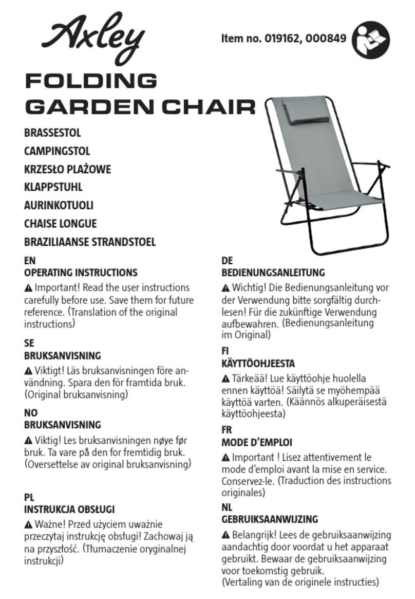 Axley 019162 User manual