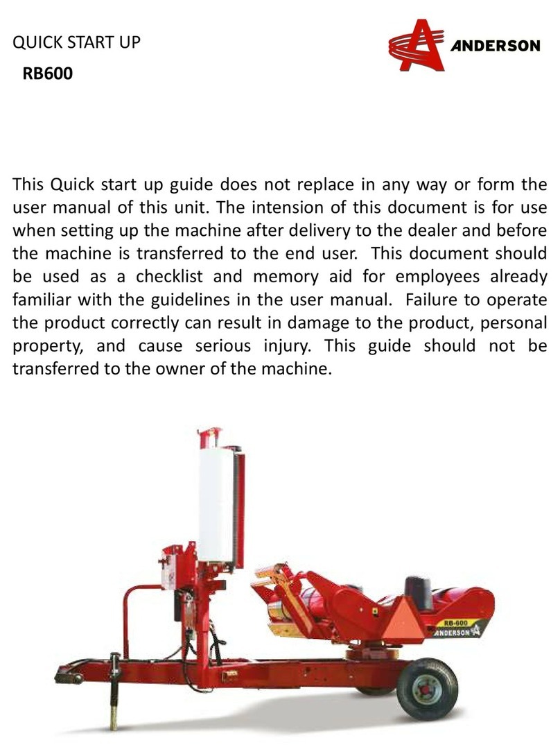 Anderson RB600 Troubleshooting guide Anderson RB600 Troubleshooting guide