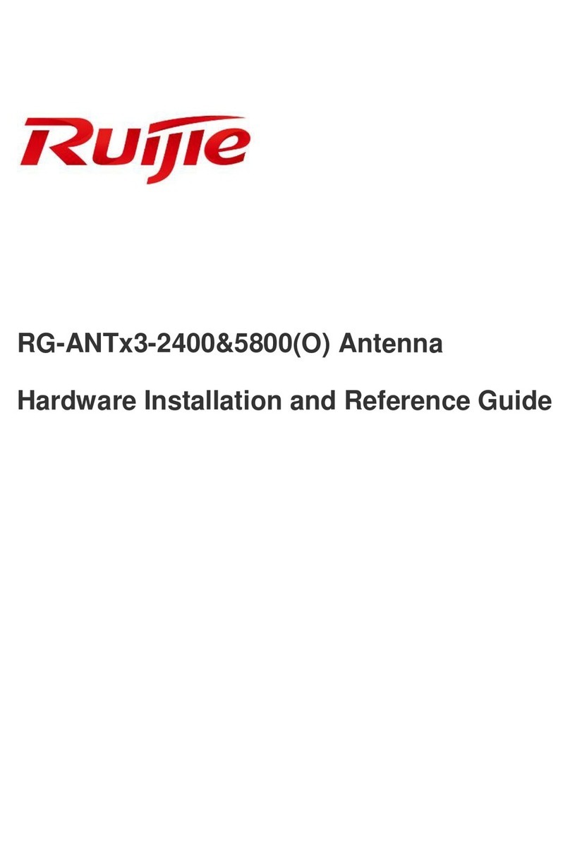 Ruijie Networks RG-ANT 3-2400 Series Installation and operating manual Ruijie Networks RG-ANT 3-2400 Series Installation and operating manual