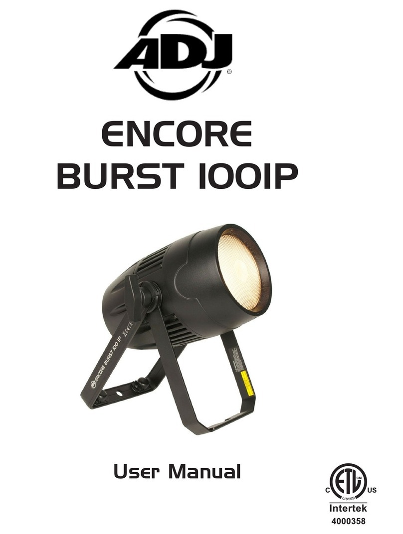 ADJ ENCORE BURST 100IP User manual