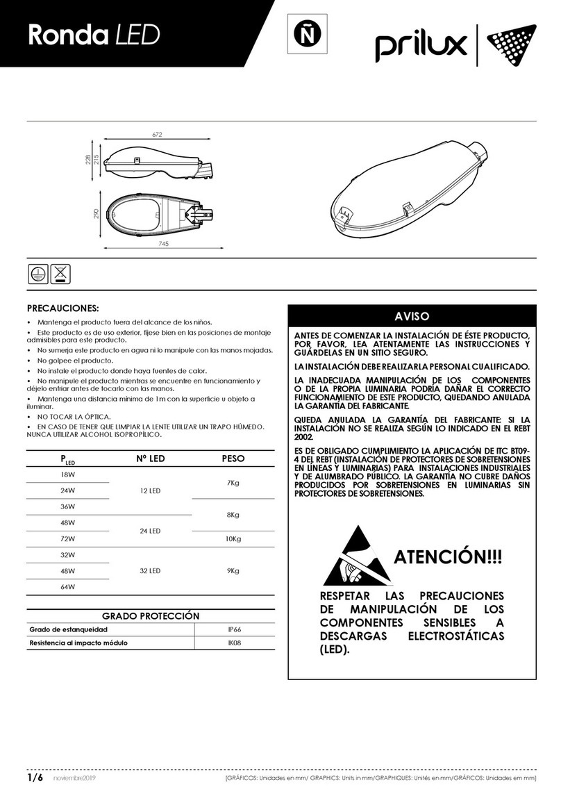 Prilux Ronda installation instructions