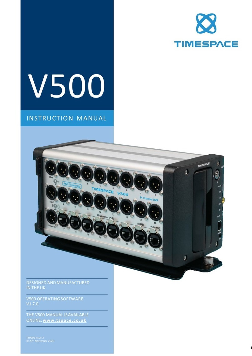 Timespace V500 instruction manual