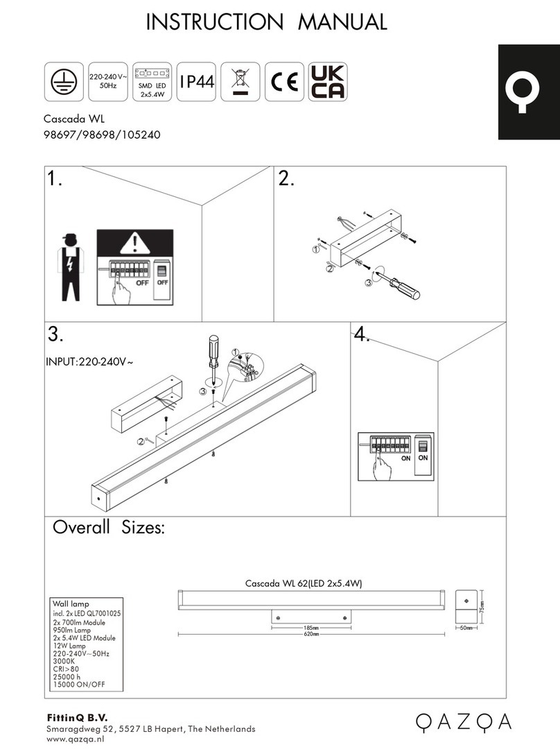 Qazqa Cascada WL 98697 User manual