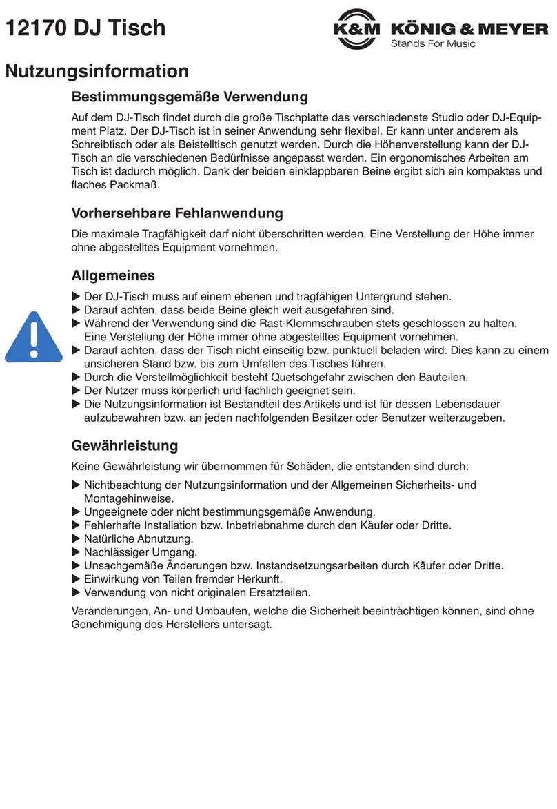 Konig & Meyer 12170 User manual