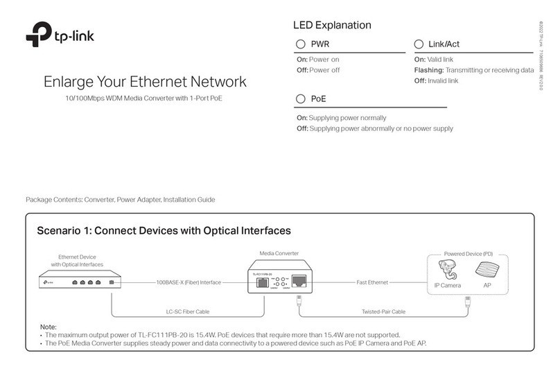 TP-Link TL-FC111PB-20 quick start guide