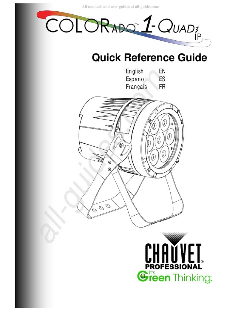 Chauvet Professional COLORado 1-Quad IP User manual Chauvet Professional COLORado 1-Quad IP User manual