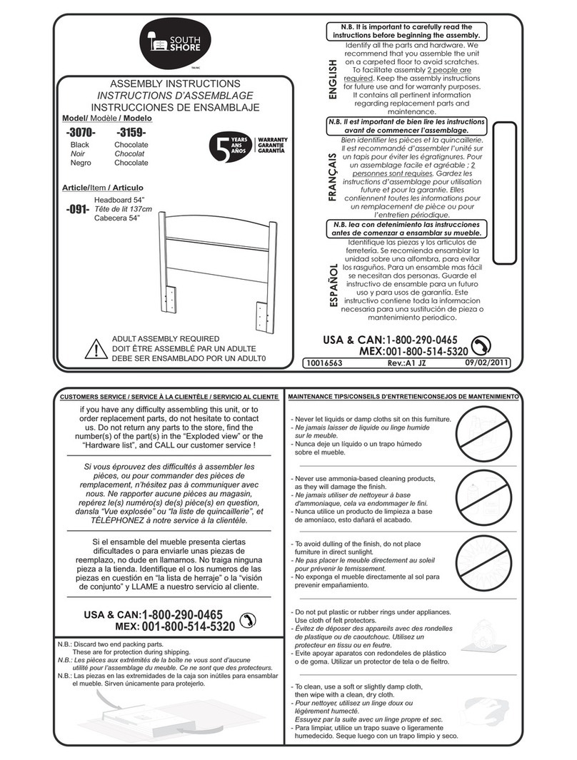 SouthShore 3 091 Series User manual